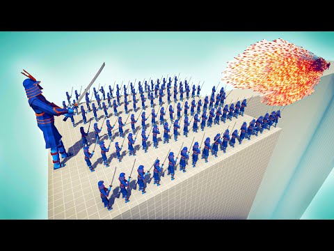 100x SAMURAI & SAMURAI GIANT vs EVERY GOD - Totally Accurate Battle Simulator TABS