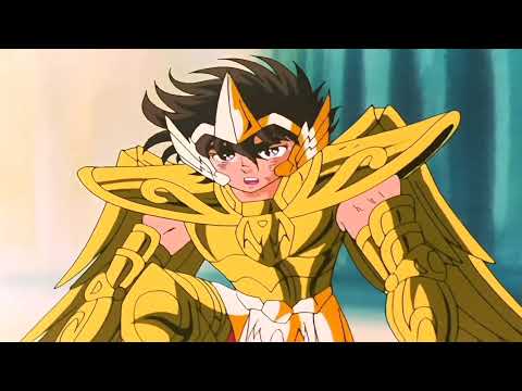 Seiya Shiryu y Hyoga usan las armaduras doradas