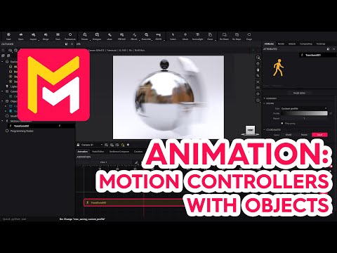 Maverick Render Product Viz Animation Motion Controllers with Objects