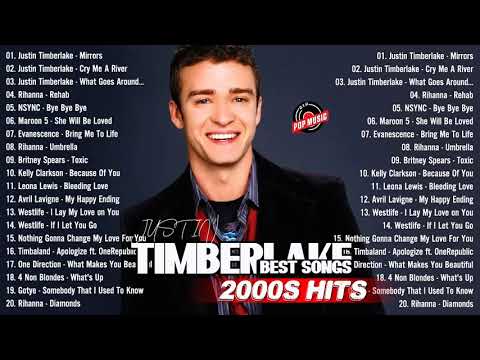 Justin Timberlake Best Songs - Justin Timberlake Greatest Hits - 2000's Music Hits Mix