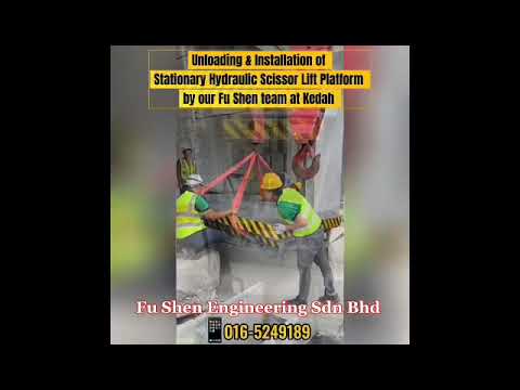 Affordable & Reliable Lifting Solutions👷‍♂️ | Hydraulic Scissor Lift Installation at Kedah | JKKP approval ✅