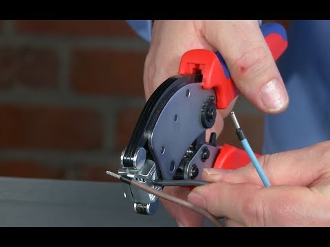 Antgalių užspaudimo replės KNIPEX Twistor 16 video