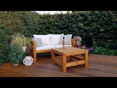 DIY outdoor garden table - Gartentisch selber bauen