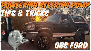 Power Steering Pump Tips & Tricks OBS Bronco F150 F250 1980-1996