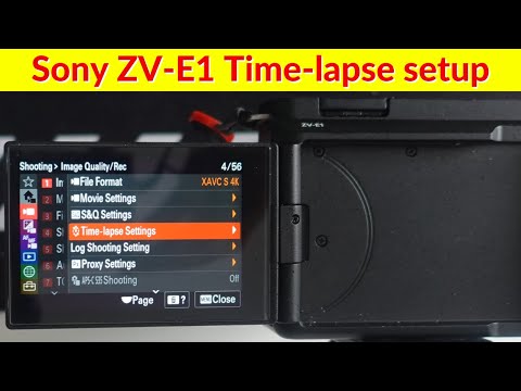 Timelapse Setup on Sony ZV-E1 Made Easy