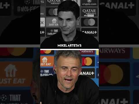 Mikel Arteta & Luis Enrique argue over Arsenal vs PSG