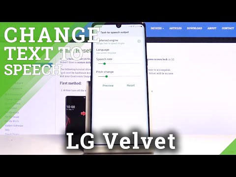 How to Change Text to Speech on LG VELVET – Text to Speech