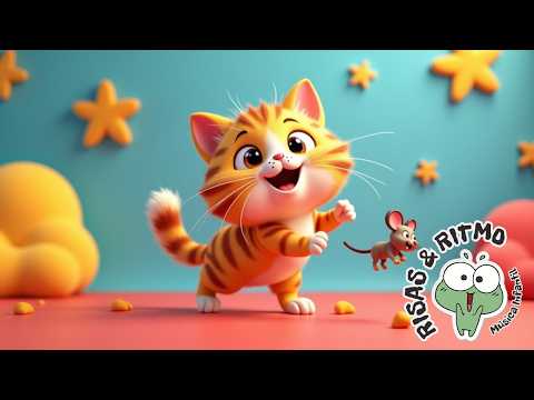 🐱🎶 🌸 Gato en el jardín – Música infantil con flores y mariposas