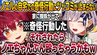 白銀ノエルの自宅でのとある行動にツッコミが止まらなくなる宝鐘マリン【ホロライブ 切り抜き】