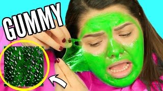 GUMMY FACE MASK?! Weirdest DIY Face Mask!