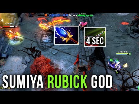 Sumiya Rubick GOD Playing Pudge Role 4 Sec Hook vs Signature Hero Invoker - Dota 2