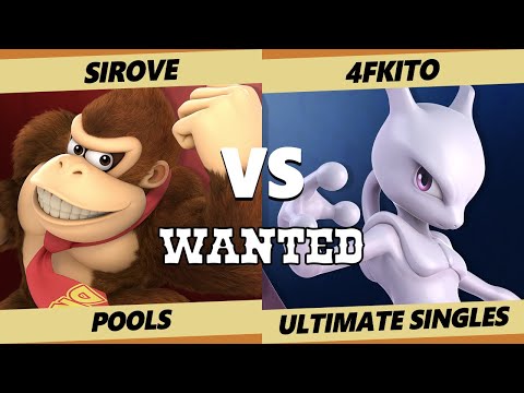 Wanted S4 C2 Pools - Sirove (Donkey Kong) Vs. 4FKito (Mewtwo, Cloud) SSBU Ultimate Tournament