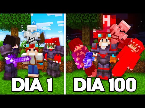 100 DIAS EM UM SERVIDOR ANÁRQUICO DE MINECRAFT - O FILME