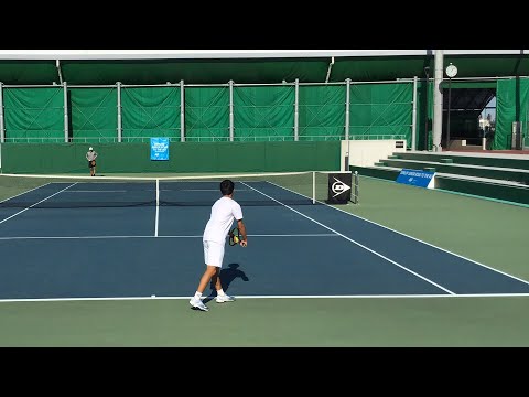 本田尚也vs間宮友稀“Dunlop Road to the Australian Open Junior Series in Yokkaichi”男子予選