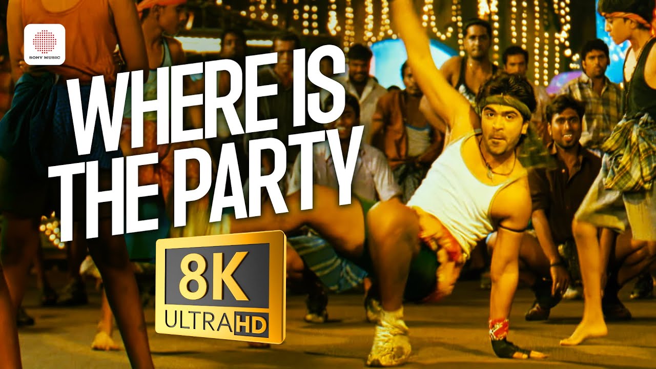 Silambattam - Where Is The Party 8K/4K Video Song | Yuvanshankar Raja | STR