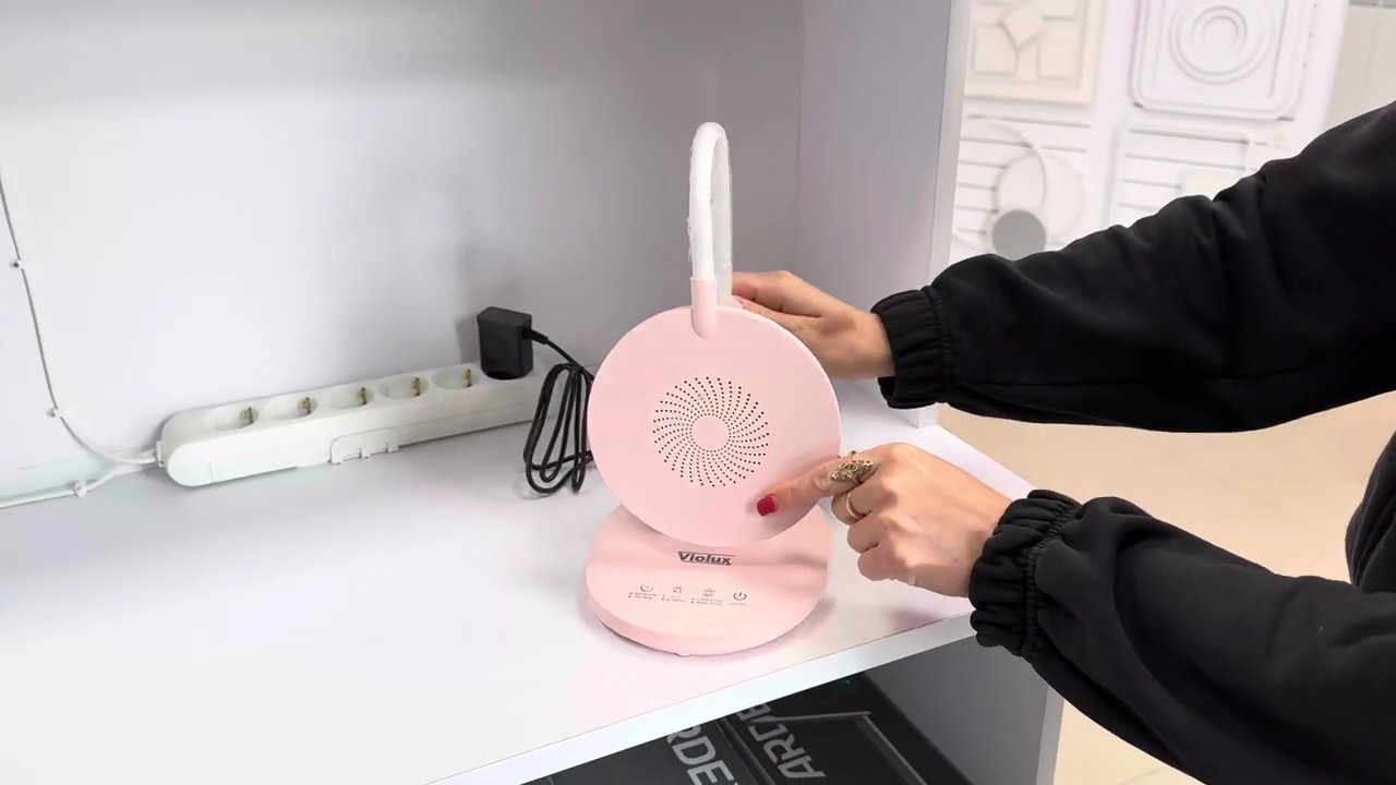 Настольный светильник VIOLUX Junior 10W 600Lm 30-65K розовый 530401