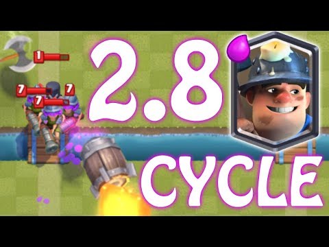 2.8 MINER CHIP CYCLE DECK - Clash Royale