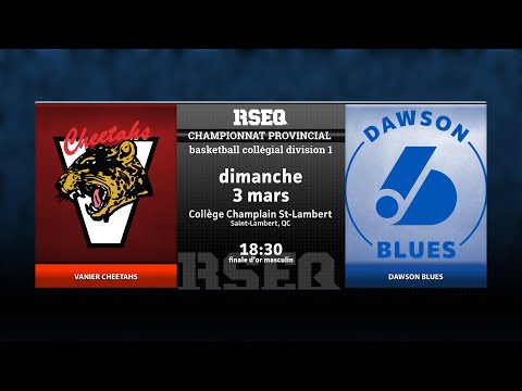 RSEQ D1 Basketball Masculin 🏀 Or: Vanier v Dawson [2024-03-03]