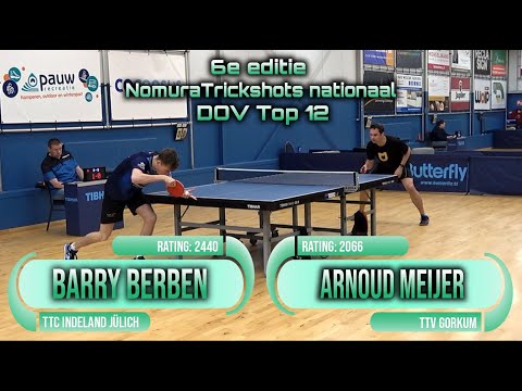 6th edition NTS nat. tournament Barry Berben vs Arnoud Meijer #sports #卓球