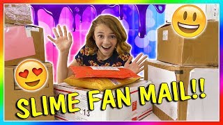 OPENING SLIME FAN MAIL! | We Are The Davises