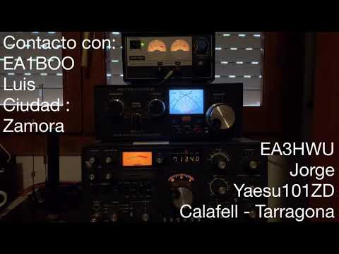 Yaesu FT101ZD contacto de EA3HWU viejos rockeros nunca mueren