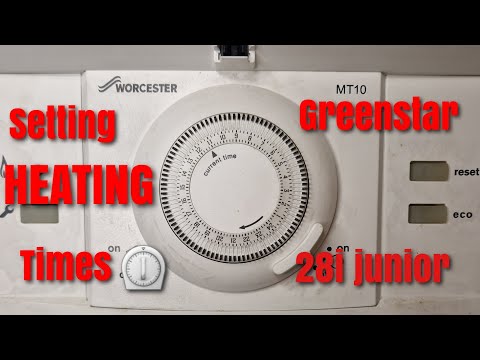 Step by step how to set HEATING times on a Worcester greenstar 28i junior 🔥🔥