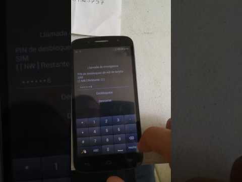 Incorrect Alcatel unlock code