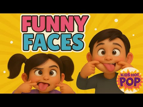 FUNNY FACES SONG | Can You Make a Silly Face? 🤪 The Funny Face Dance Song for Kids | Wiggle & Giggle