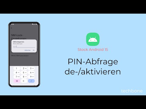 PIN-Abfrage deaktivieren oder aktivieren [Android 15]