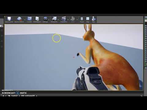 Australian Megafauna VR - Procoptodon Animation Test - Unreal Engine UE4