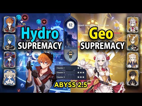 Spiral Abyss 2.5 Childe Mono Hydro & Noelle Mono Geo Full Star Floor 12