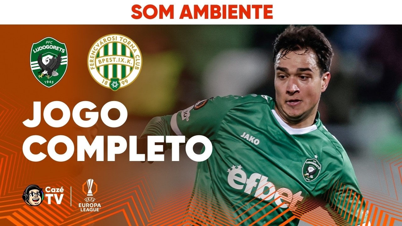 AO VIVO (SOM AMBIENTE): LUDOGORETS X FERENCVÁROSI | EUROPA LEAGUE 2025/2026 | PLAYOFFS DAS OITAVAS