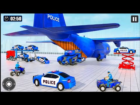Transporting Police Vehicle In Cargo Plane - Police Car Transporter 2022 Android Gameplay