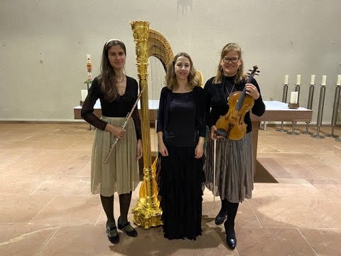 Jacques Ibert, Deux Interludes. Marta Femenia-Flute, Andra Darzins-Viola. Emilie Jaulmes-Harp