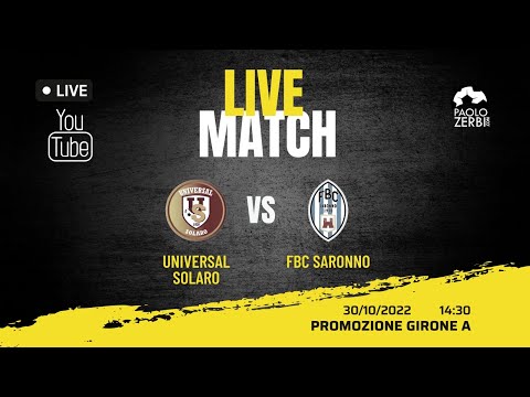 Universal Solaro - FBC Saronno, giornata 9, Promozione girone A