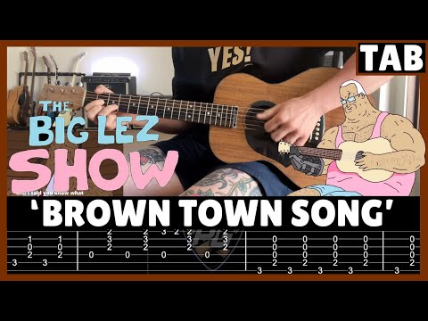 BROWN TOWN SONG - The Big Lez Show (Guitar Cover with TABS) | Tutorial | Lesson | How To Play