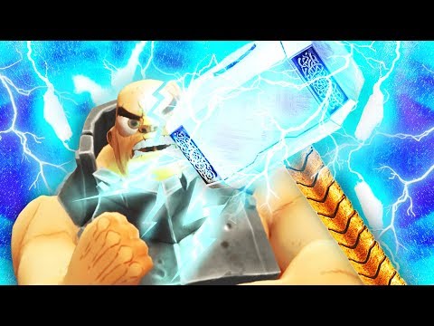 SMITING GLADIATORS WITH THOR'S HAMMER MJÖLNIR (GORN VR HTC Vive Funny Gameplay)