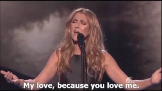 Celine Dion - HYMNE A L&#39; AMOUR (English subtitles) 2015