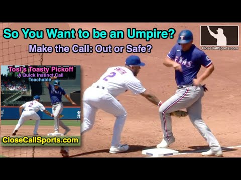Call this Super-Quick Mets Pickoff Play Like 1B Umpire Alex Tosi in this Teachable Moment