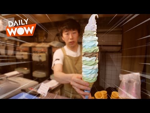 This mega ice cream is meant for sharing.