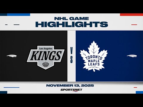 NHL Highlights | Kings vs. Maple Leafs - November 13, 2025