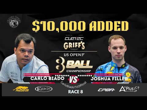 Carlo Biado VS Joshua Filler 🔹US Open 8 Ball Championship