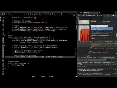 How To Assert Ascending Sorted List Tutorial Selenium Testng Java