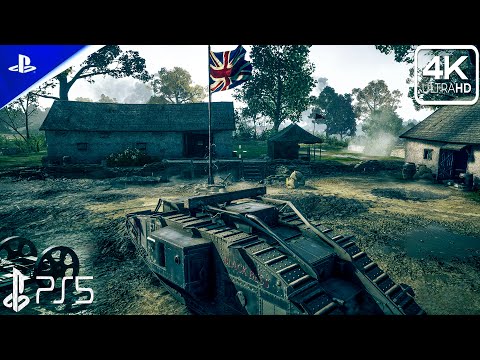 (PS5) Over the TOP (MK. V Tank) | Immersive Realistic Ultra Graphics Gameplay [4K 60FPS] Battlefield