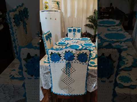 Souplast de Crochê vou Montar uma Mesa Posta Luxo💙
