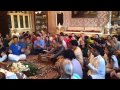 Flower Offerings And Singing At The Palazzo Doria Cabella Nr 2 2012 07 15