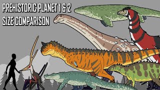 Prehistoric Planet 1 & 2 Size Comparison