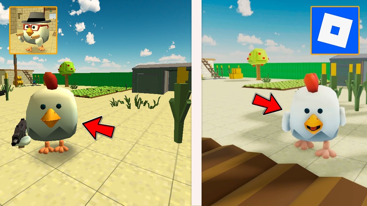 😮Я НАШЁЛ ЧИКЕН ГАН В ROBLOX...