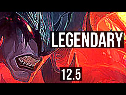 AATROX vs GAREN (TOP) | 10 solo kills, Legendary, 1.4M mastery, 600+ games | KR Master | 12.5