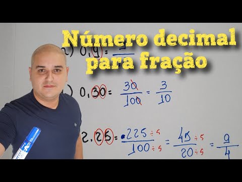 Transformar um número decimal em fração